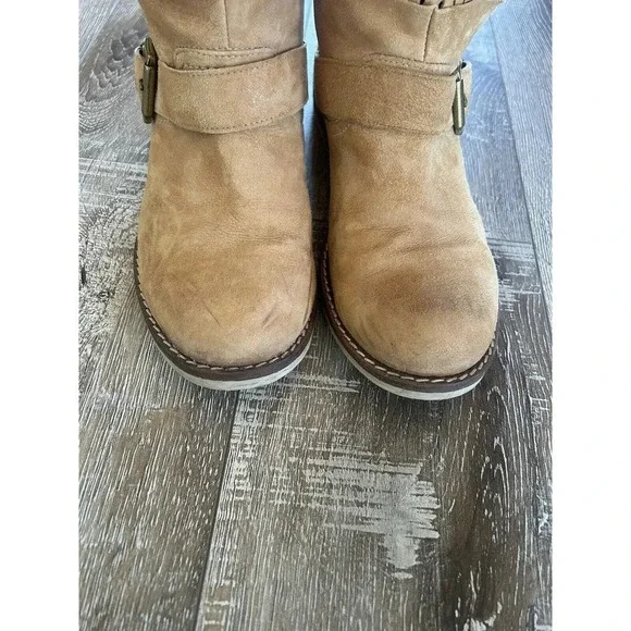 Sundance Women’s Leather Boots Size 38 (7.5-8) Tan - Picture 3 of 12